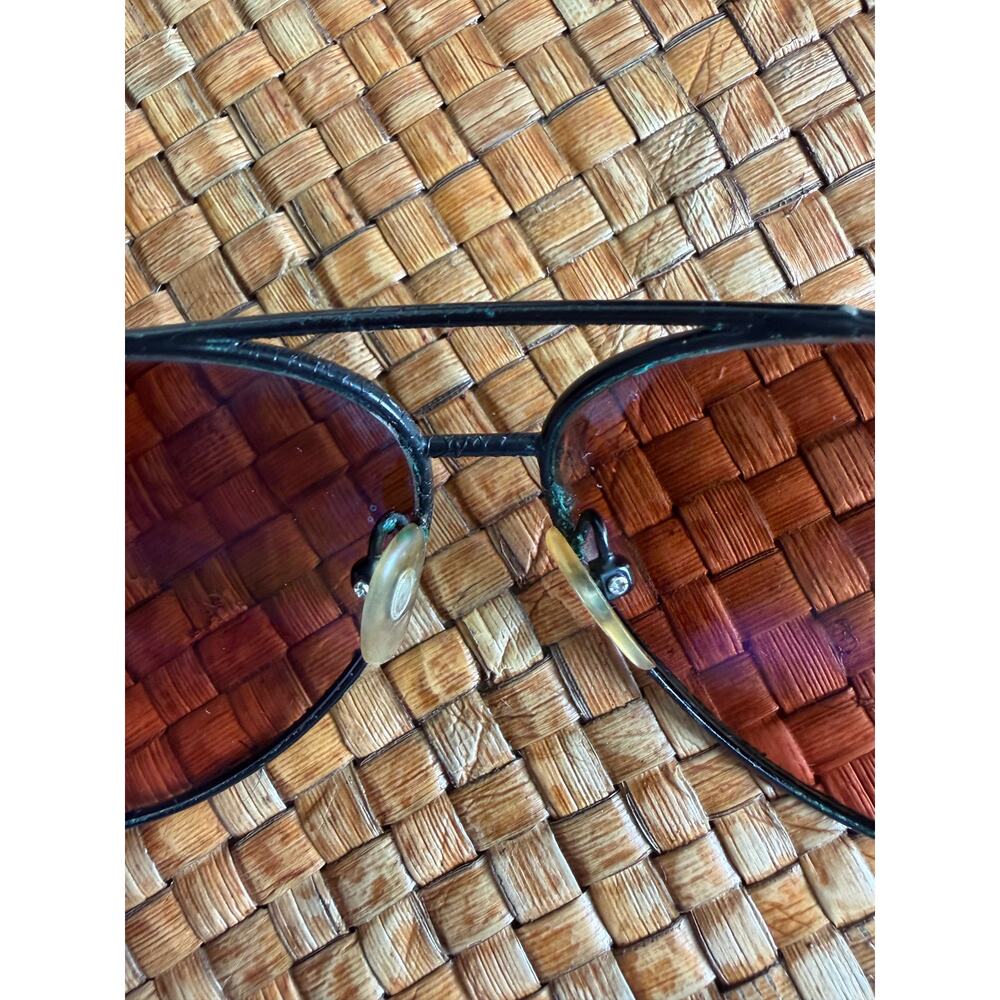 VTG Serengeti 1501 Aviator Sunglasses Japan 140mm Amber Drivers Glass/Case - Picture 5 of 10